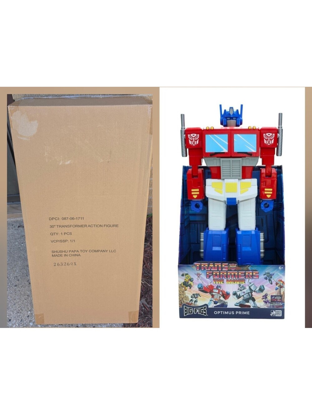 1984 Optimus Prime [BIG-FIGS | TRANSFORMERS] 30" Action Figure (Factory Sealed)